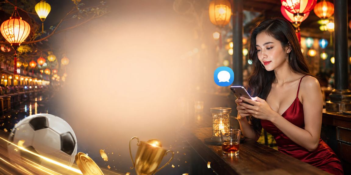 Người xem bóng đá tại chợ đêm Huế tra cứu kèo trên điện thoại